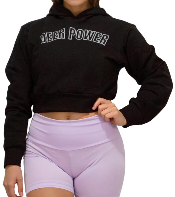 Sudadera Crop Top Deportiva Con Capucha | Venatus